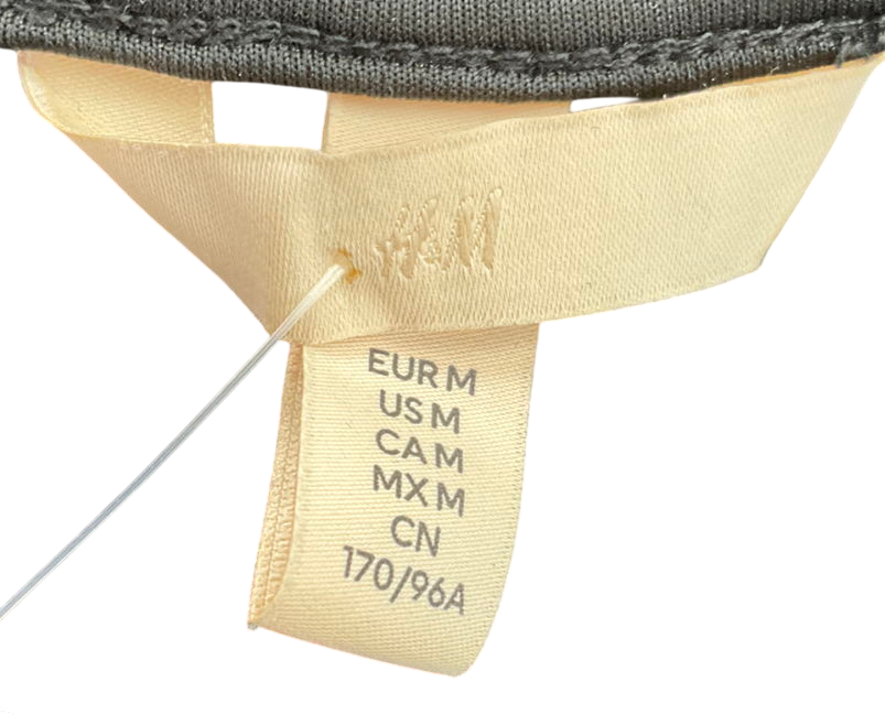 H&M Black Lace-trimmed Ribbed Jumper UK M