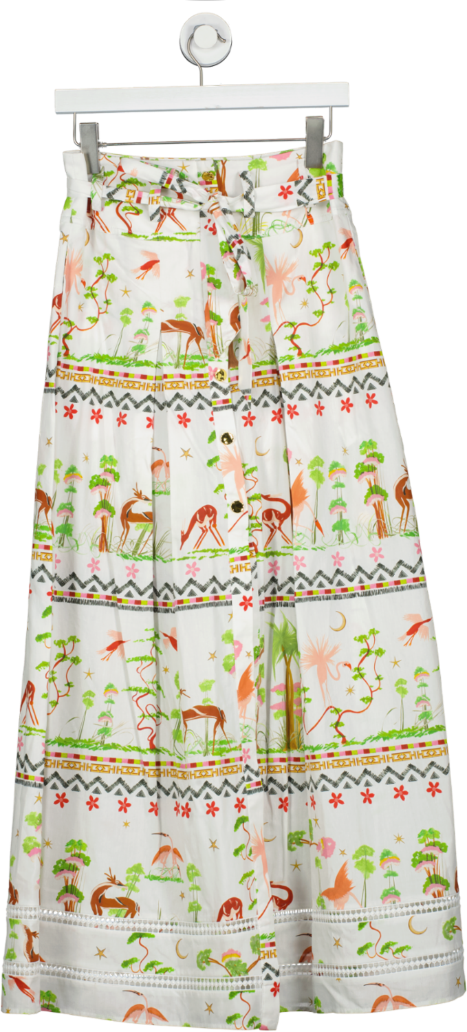 Hayley Menzies White Memories Of Utopia Organic Cotton Skirt UK S