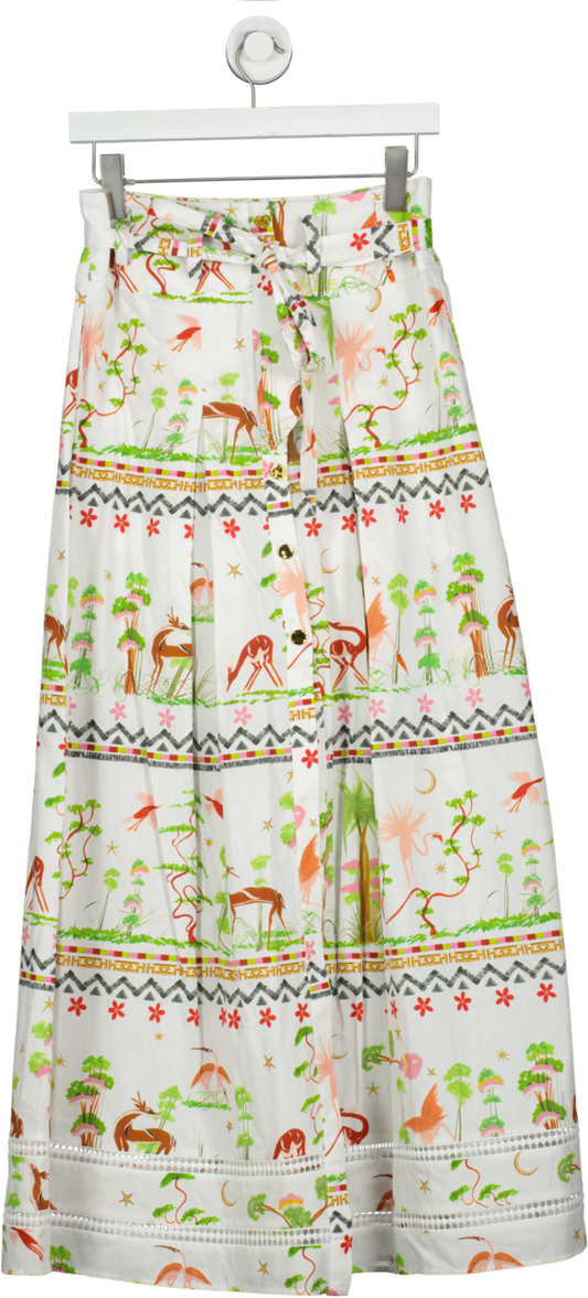 Hayley Menzies White Memories Of Utopia Organic Cotton Skirt UK S