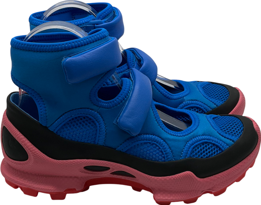 ecco Blue Boom C-trail W Leather High Top Trainer UK 4 EU 37 👠