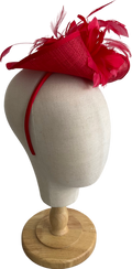 Coast Red Feather Flower Fascinator One Size
