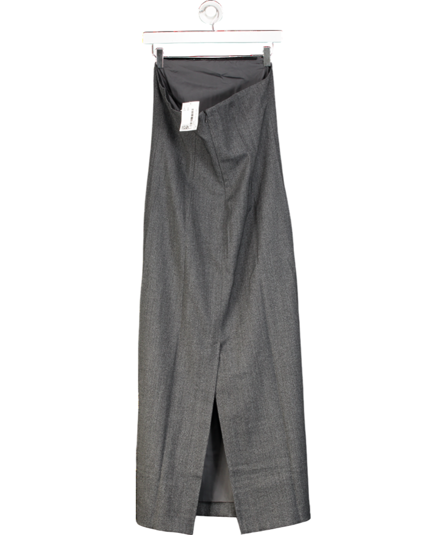 H&M Dark Grey Marl Bandeau Dress UK 12