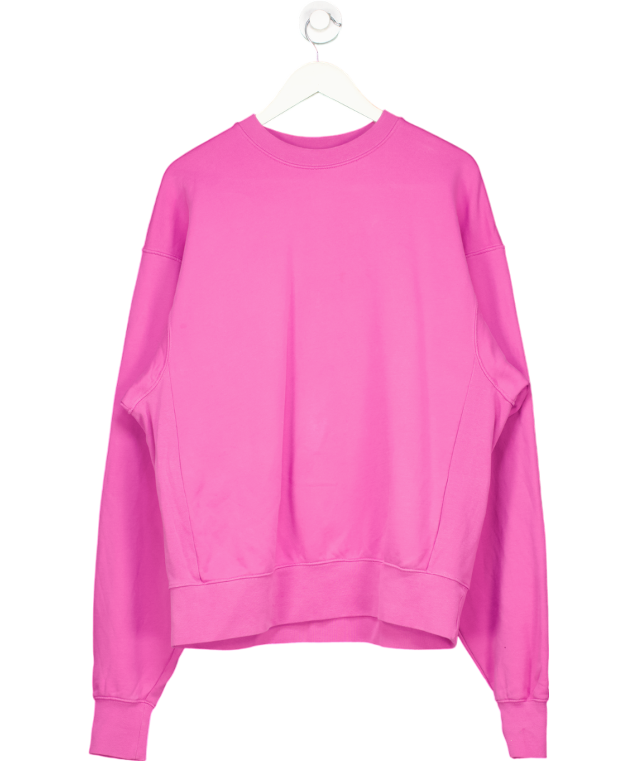 7 Days Active Purple Oversized Monday Crew Neck Sweatshirt UK M