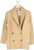 Vince. Camel Double-Breasted Peacoat UK S