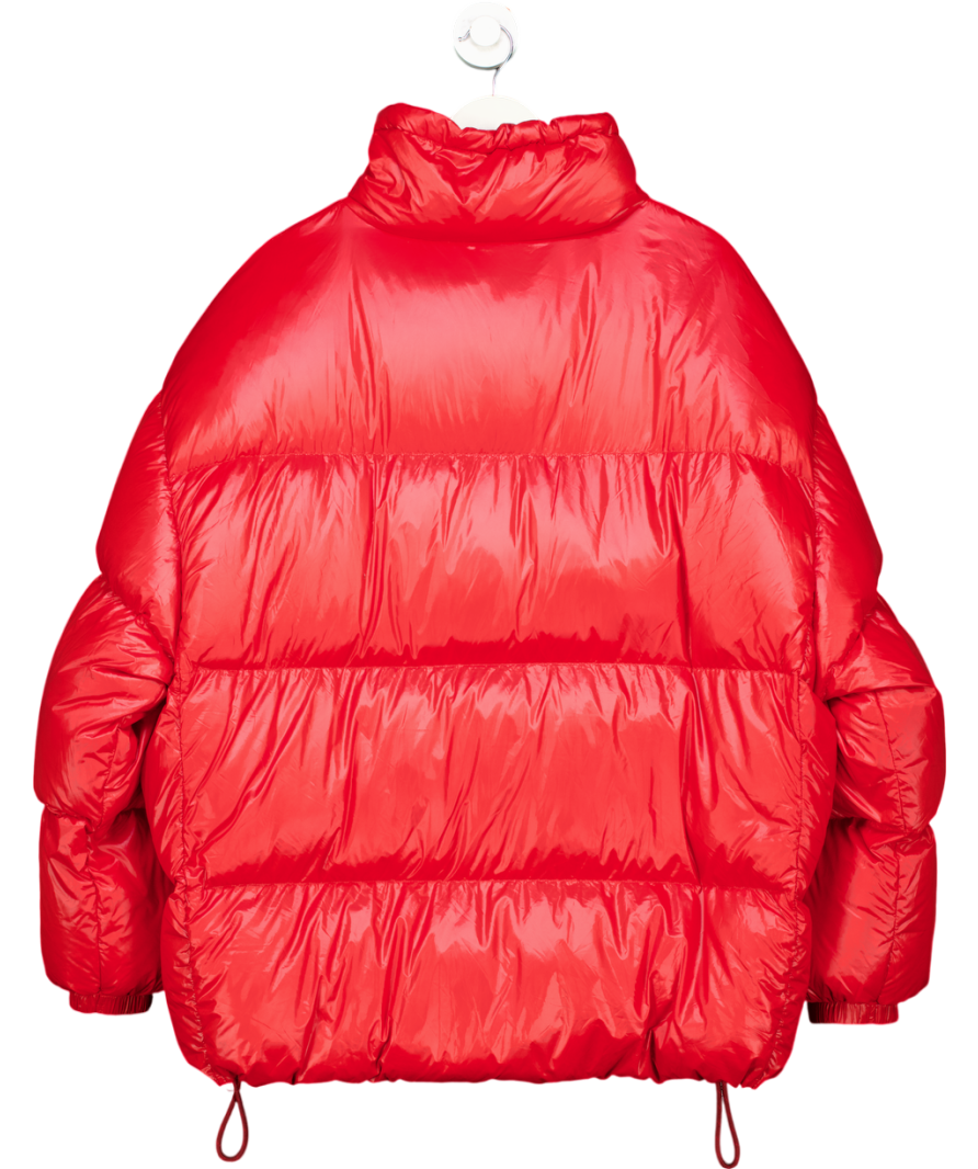 h and m Red Down filled puffer Jacket UK 12