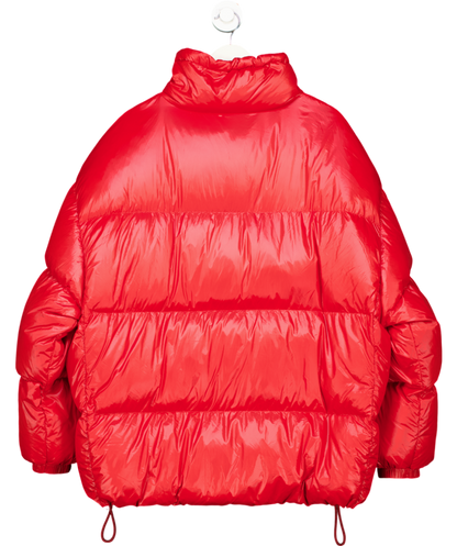 h and m Red Down filled puffer Jacket UK 12