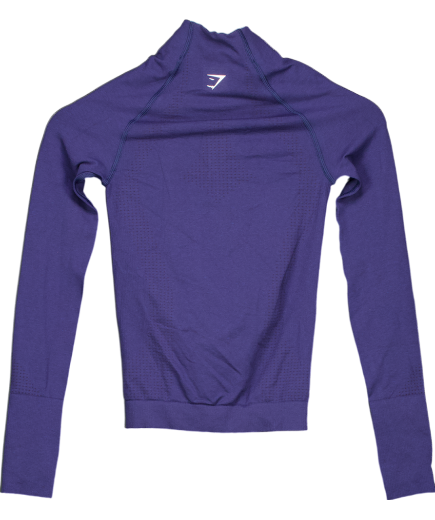 gymshark Blue Vital Seamless Tight Tracktop UK XS