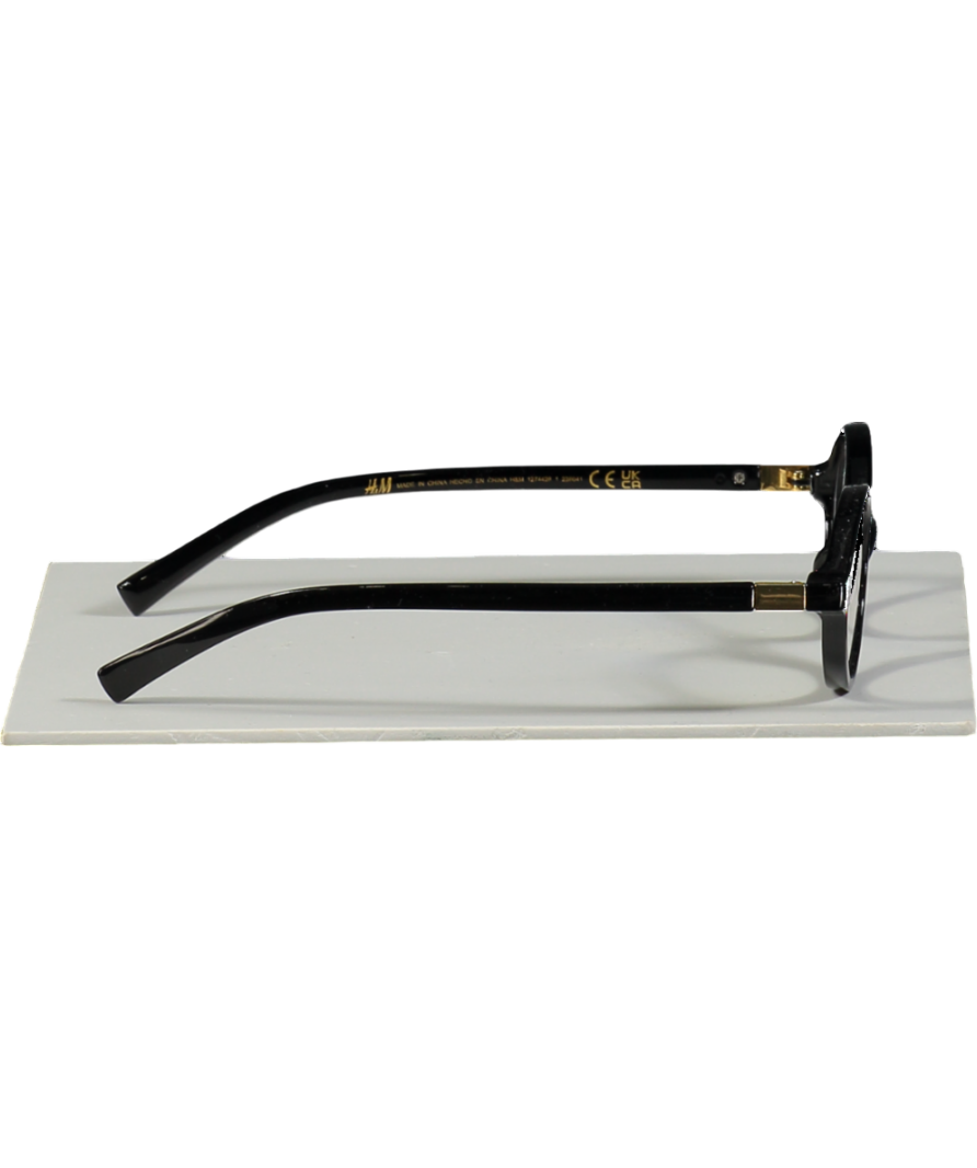 H&M Black Blue Light Oval Glasses One Size