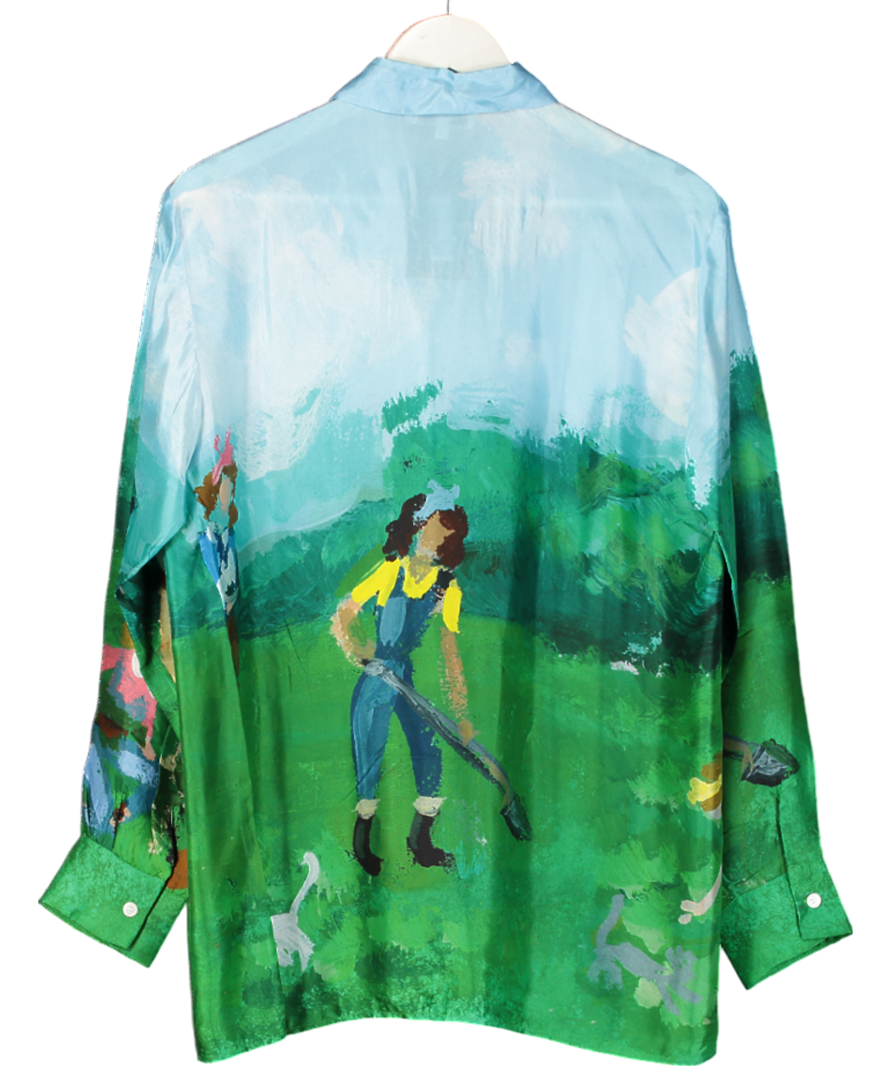 Paul & Joe Multicoloured Loose And Oversized Printed Shirt SZ2 UK M