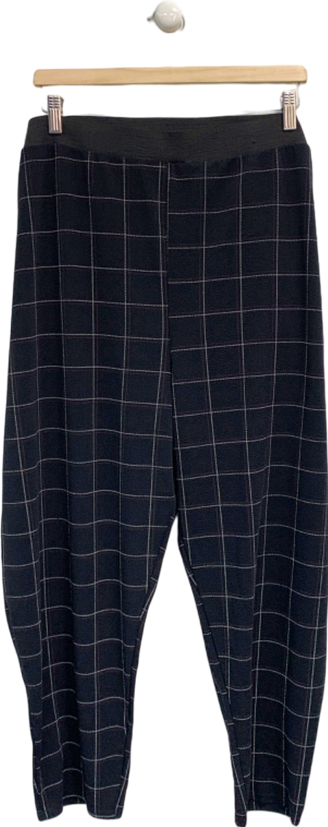 Yours Black Checked Trousers UK 30-32