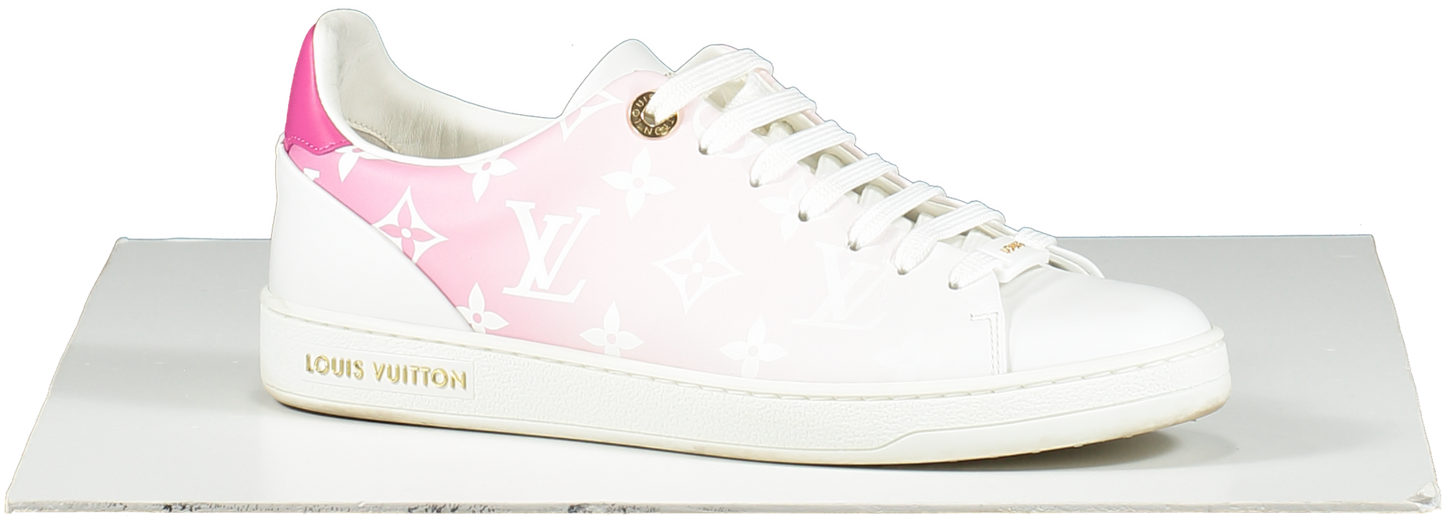 Louis Vuitton White Pink Ombre Front Row Sneakers / Trainers UK 3.5 EU 36.5 👠