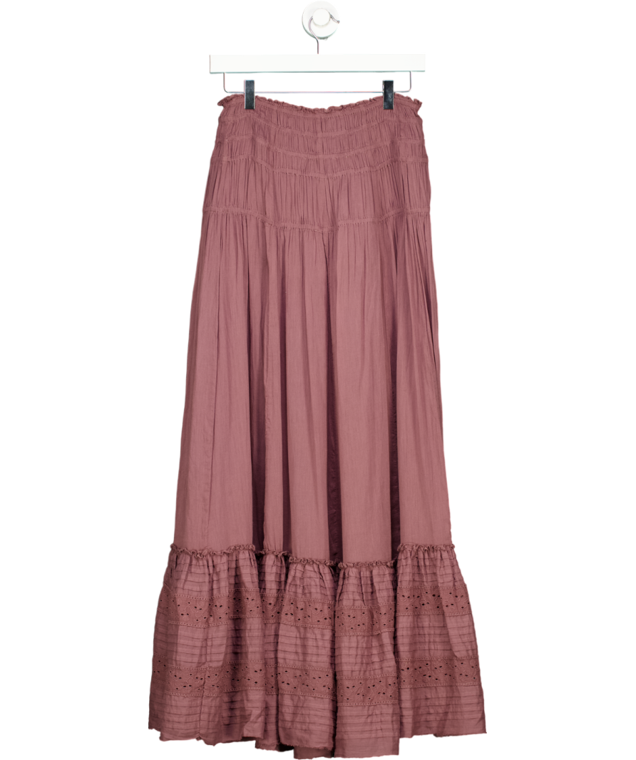 Free People Purple Alessi Maxi Skirt UK S