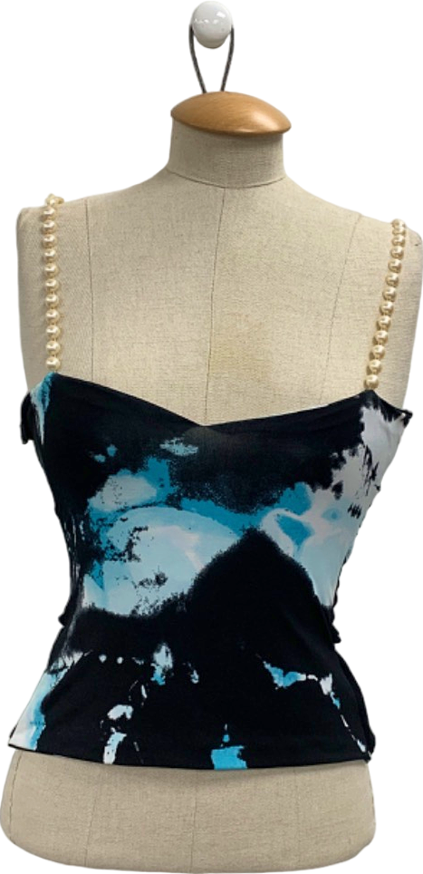 Seta Black/Blue Tie-Dye Camisole UK S