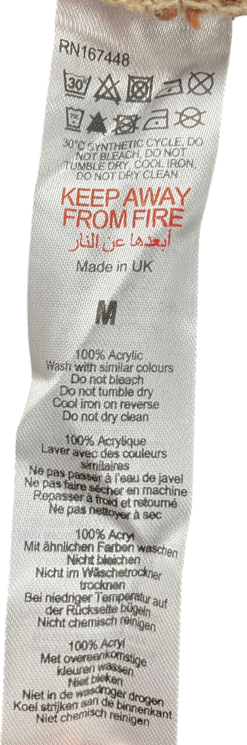 boohooMan Beige Button Knitted Vest Stone UK M