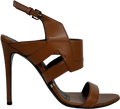 Gianmarco Lorenzi Beige Tan Strappy Stiletto Heels With Buckle Ankle Strap UK 5 EU 38 👠