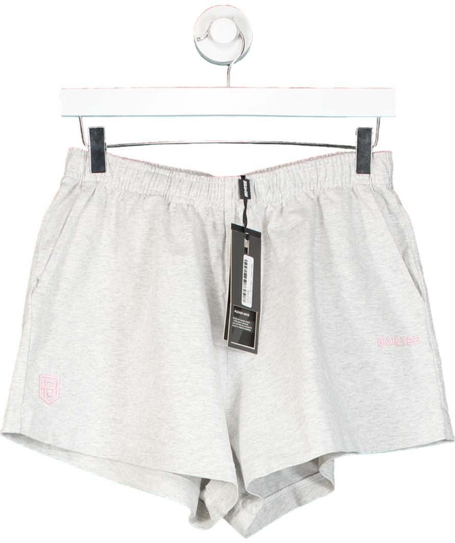 Bo + Tee Grey Elasticated Mini Shorts UK M