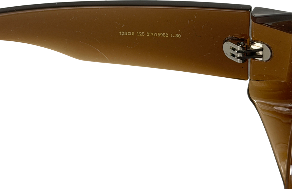 MANGO Brown Aviator Sunglasses With Plastic Frame