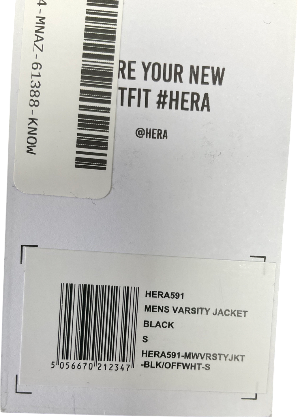 Hera Black Varsity Jacket UK S