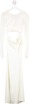 Museum of Fine Clothing Cream Aden Jersey Long Dress UK XS/S