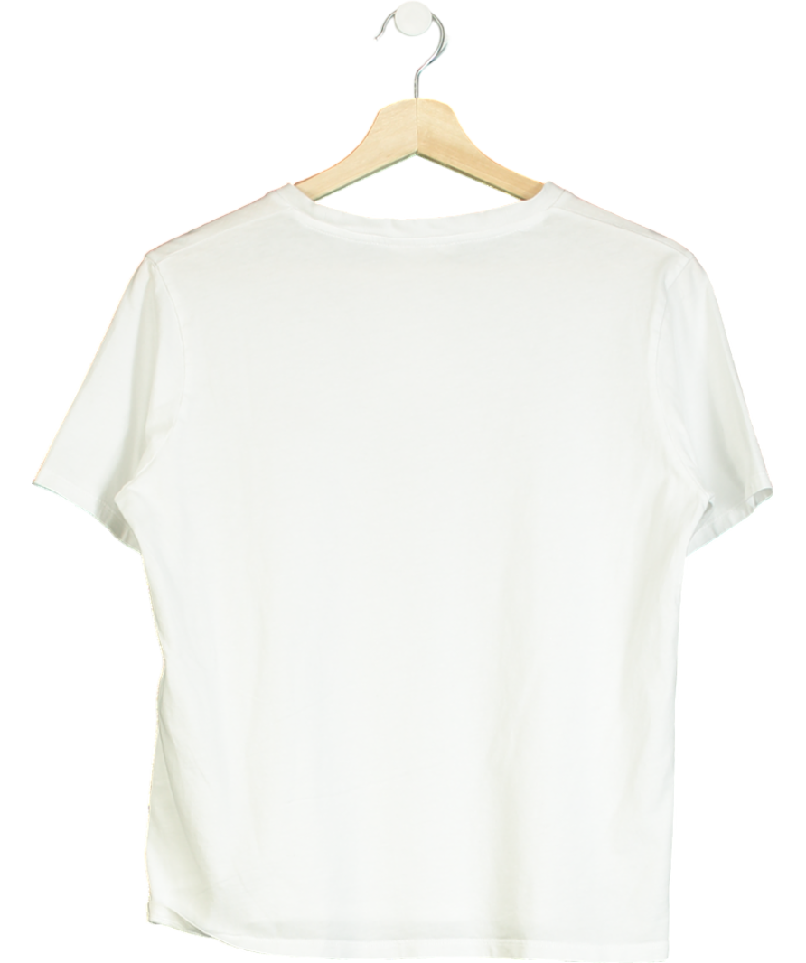 Sezane White '30 06' T-shirt UK S