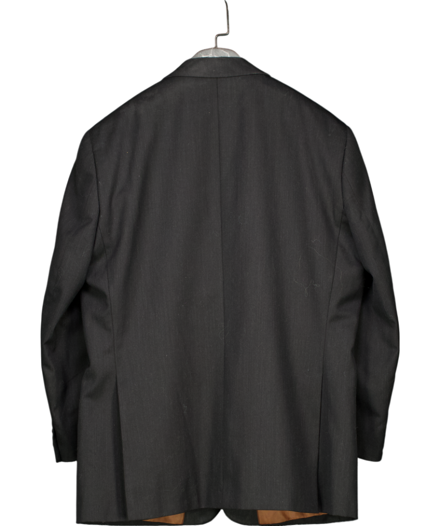 Brook Taverner Grey Regular Fit Oxford Pure New Wool Blazer UK 42" CHEST