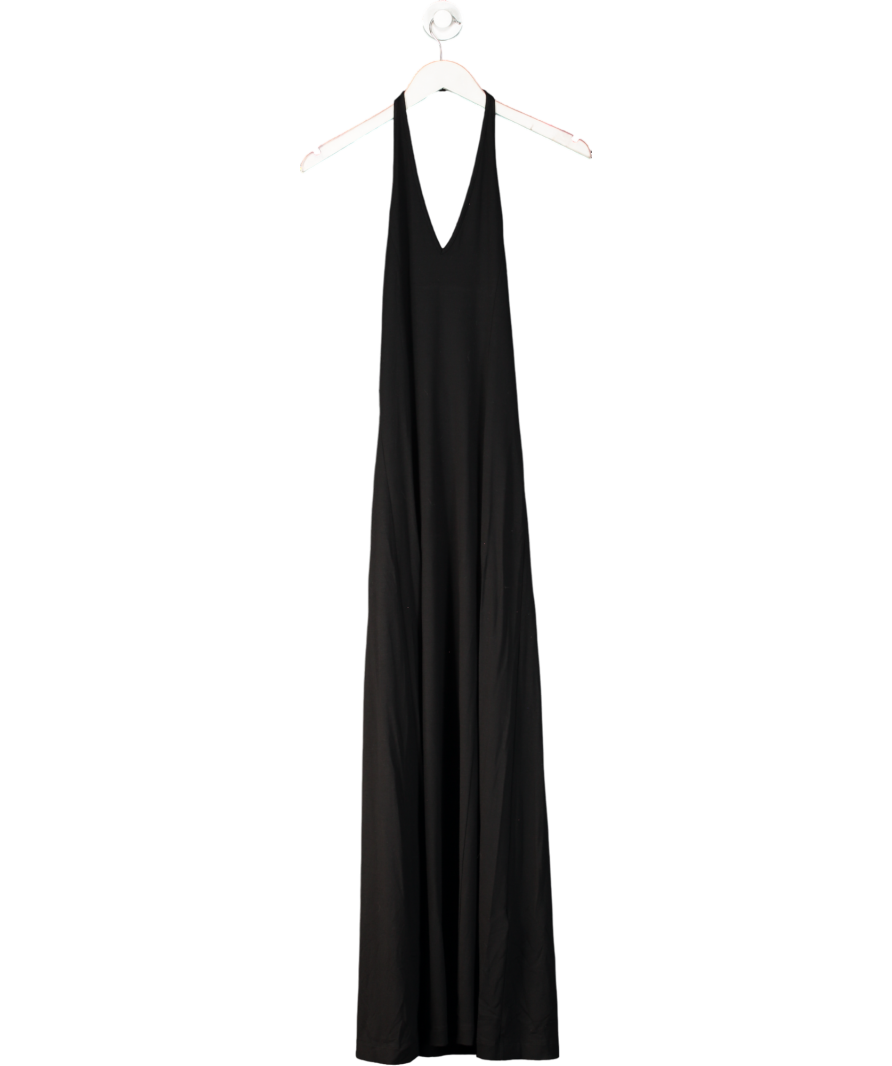 Arket Black Halterneck Midi Dress UK S