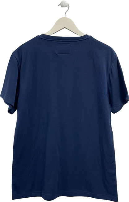 James Cromwell Blue Classic T Shirt UK L