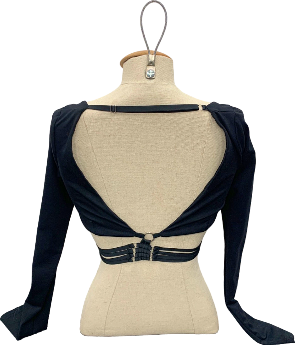 Outcast Black Cut-Out Long Sleeve Top UK XS