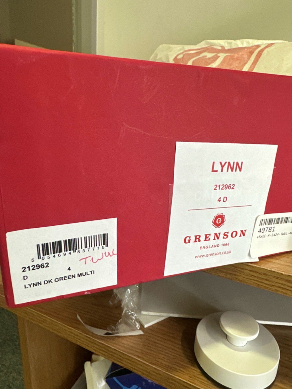 Grenson Dark Green Multi Lynn Loafer UK 4