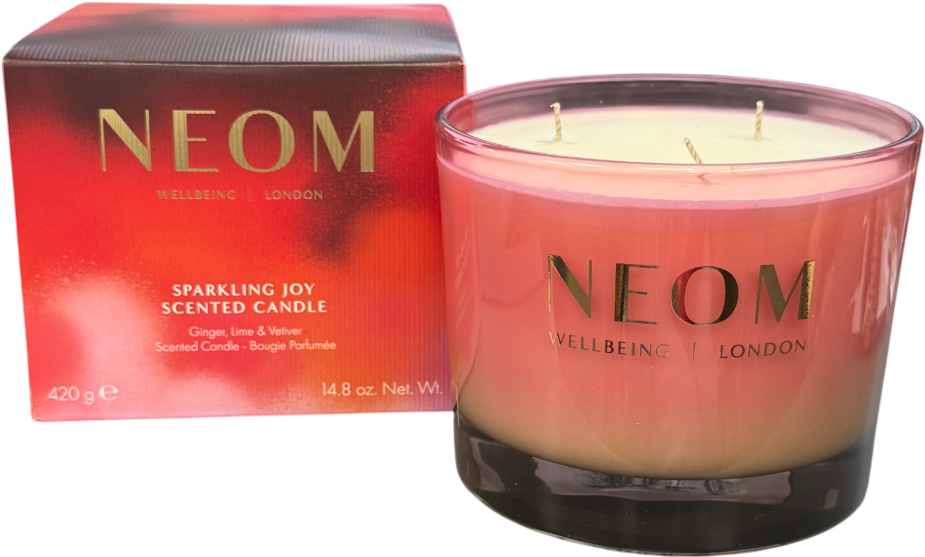 NEOM WELLBEING Sparkling Joy Scented Candle (3 Wick) 420g