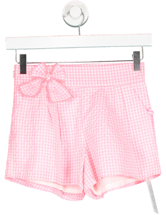 Children Worldwide Fashion Pink Gingham Shorts 10 Years