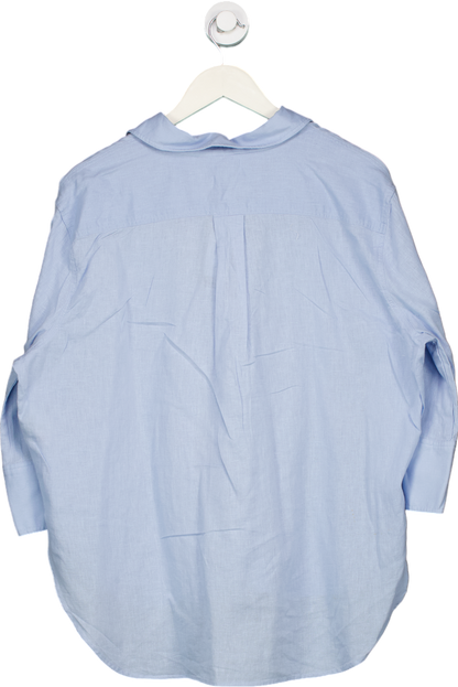 New Look Blue Lexie Linen Shirt UK 14