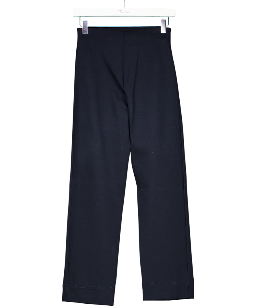 ME+EM Blue Wool- Blend Travel Tailoring Slim Cropped Trousers UK 6