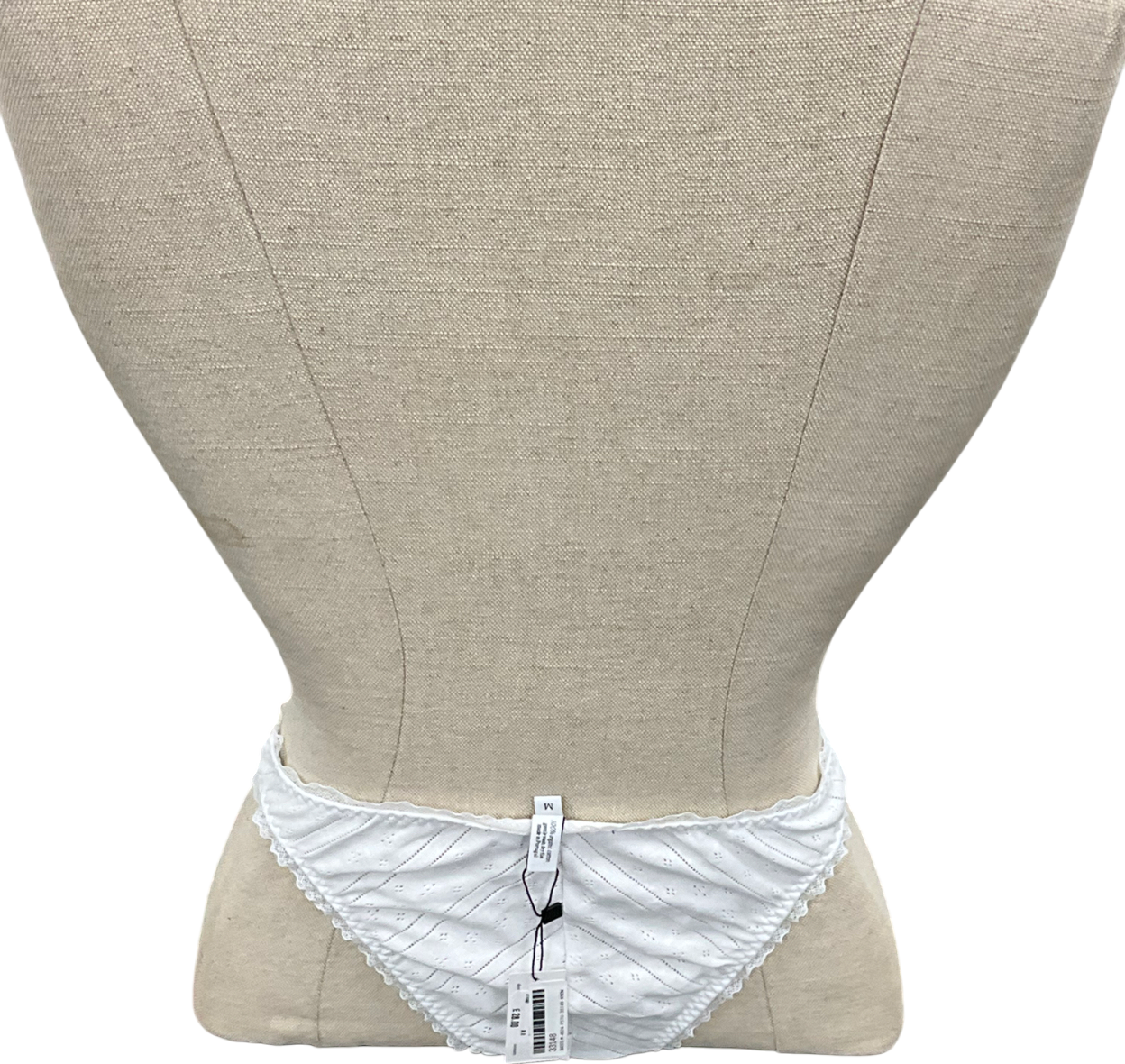 Cou Cou White The High Rise Pants UK M