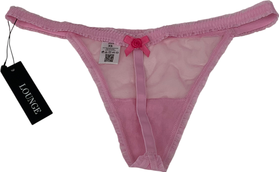 Lounge Underwear Pink Eden Slip Dress And Thong UK XS