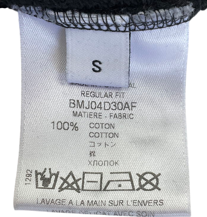 GIvenchy Vintage Signature Broken Logo Sweatshirt In Black UK S