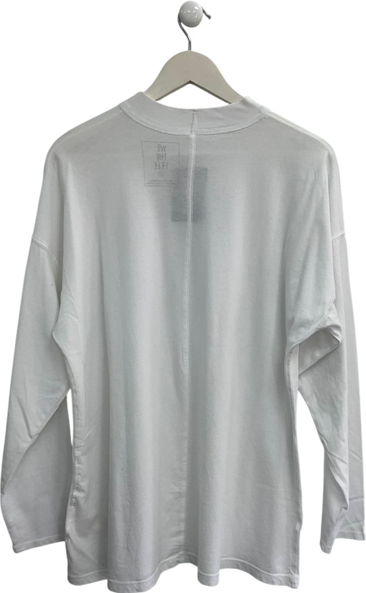 We The Free White Nina Long Sleeve Tee UK S