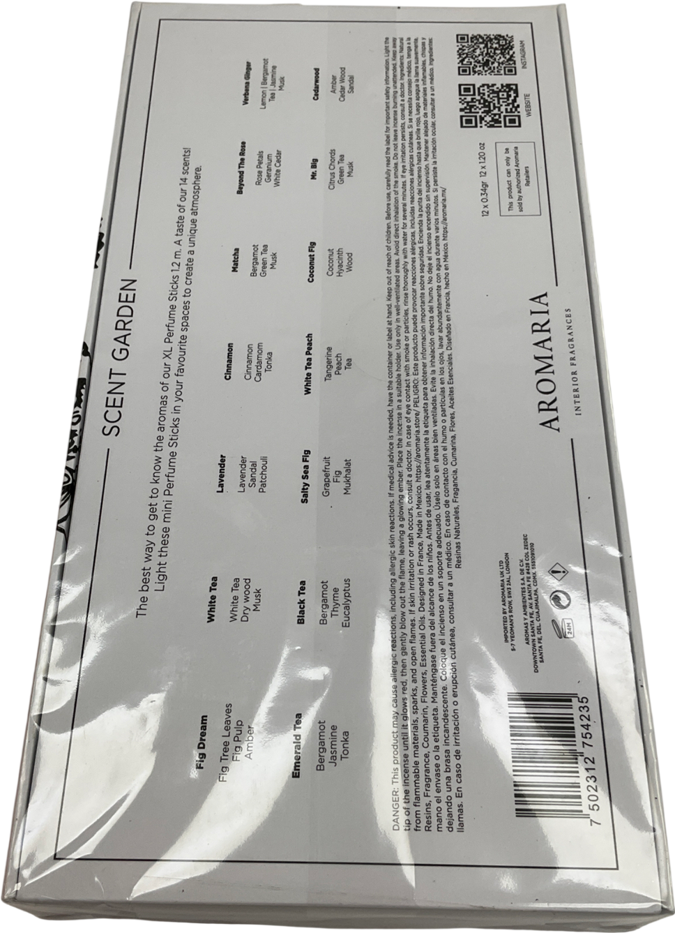 Aromaria Scent Garden - 14 Incense Sticks 12x1.20g