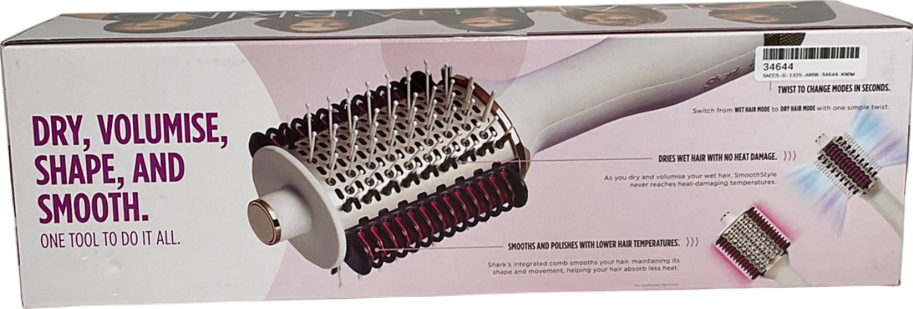 shark White Smoothstyle Heated Brush & Smoothing Comb
