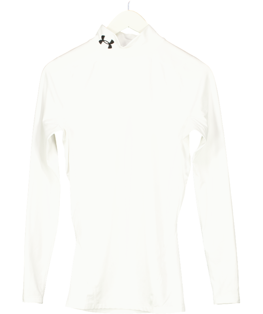 Under Armour White Men's Coldgear® Compression Mock UK M