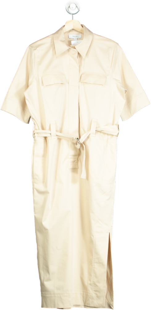 Reiss Cream Shirtdress UK 6