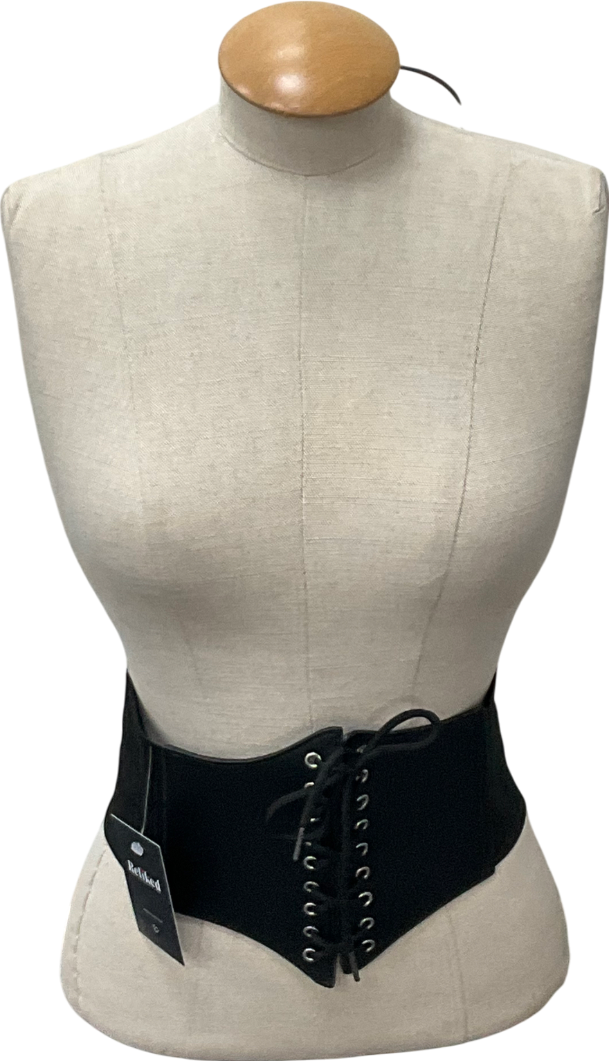Black Corset Design Belt One Size