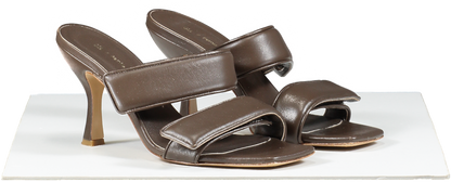 GIA BORGHINI X Pernille Teisbaek Perni 03 Leather Sandals In Brown UK 6 EU 39 👠