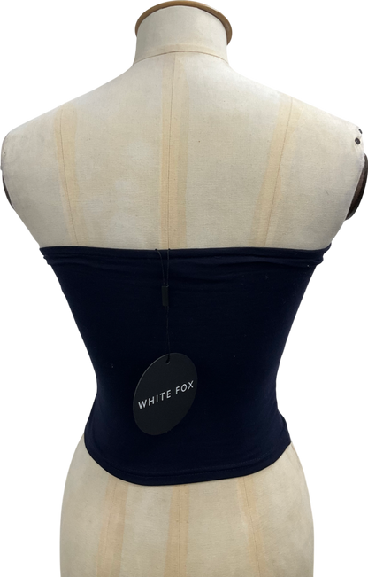 White Fox Blue A Power Move Strapless Top UK XXS