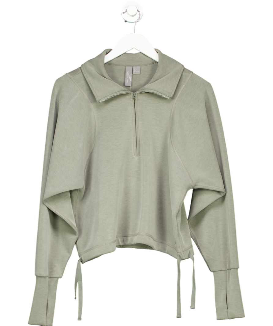 Sweaty Betty Green Zip Up Sweatshirt UK S