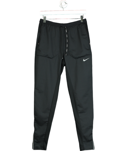 Nike Black Zip Detail Dri-fit Tracksuit Bottom UK S