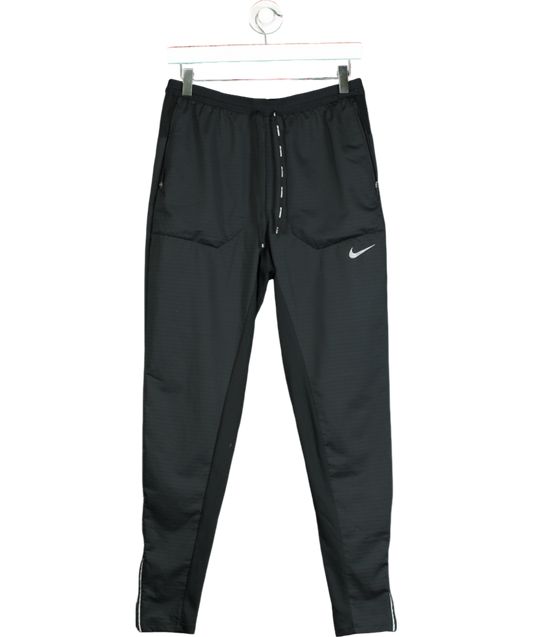 Nike Black Zip Detail Dri-fit Tracksuit Bottom UK S