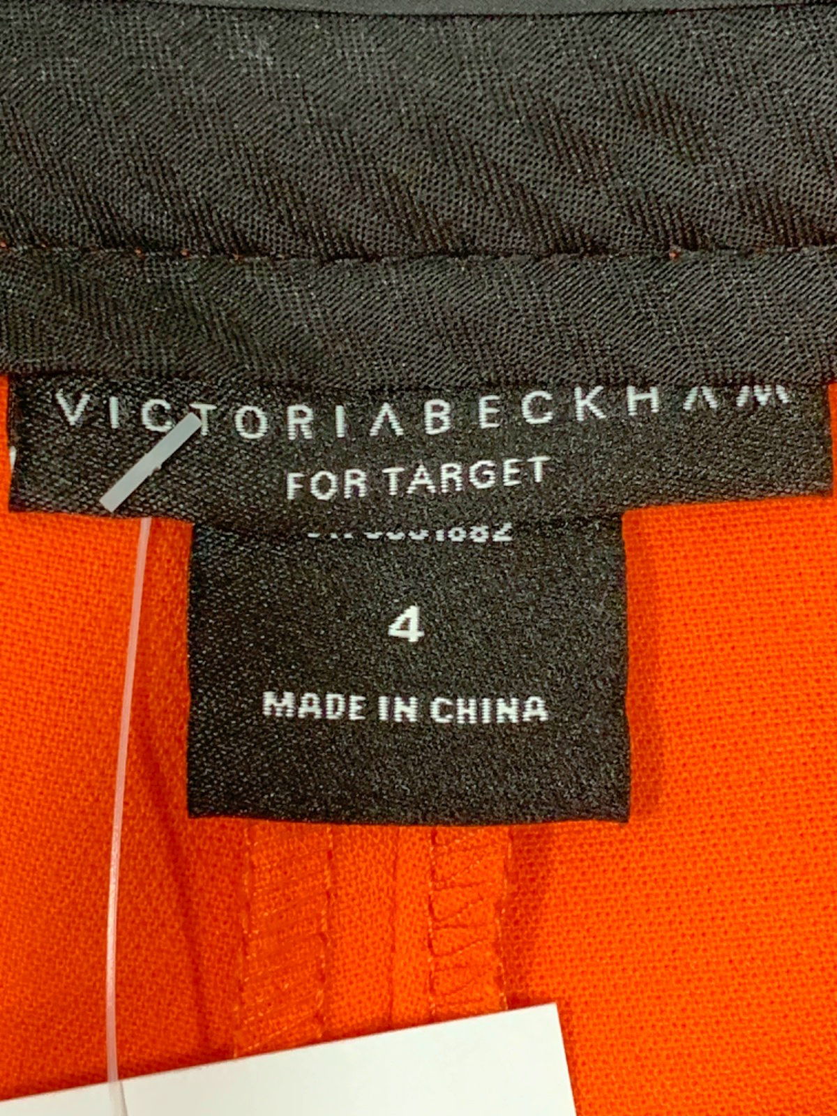 Victoria Beckham Orange Wide-Leg Trousers US 4