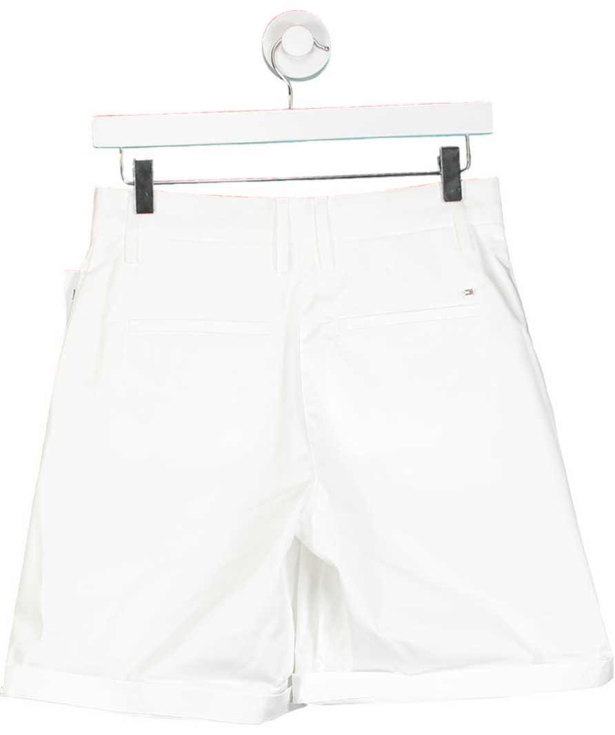 Tommy Hilfiger White Mom Fit Chino Shorts UK 6