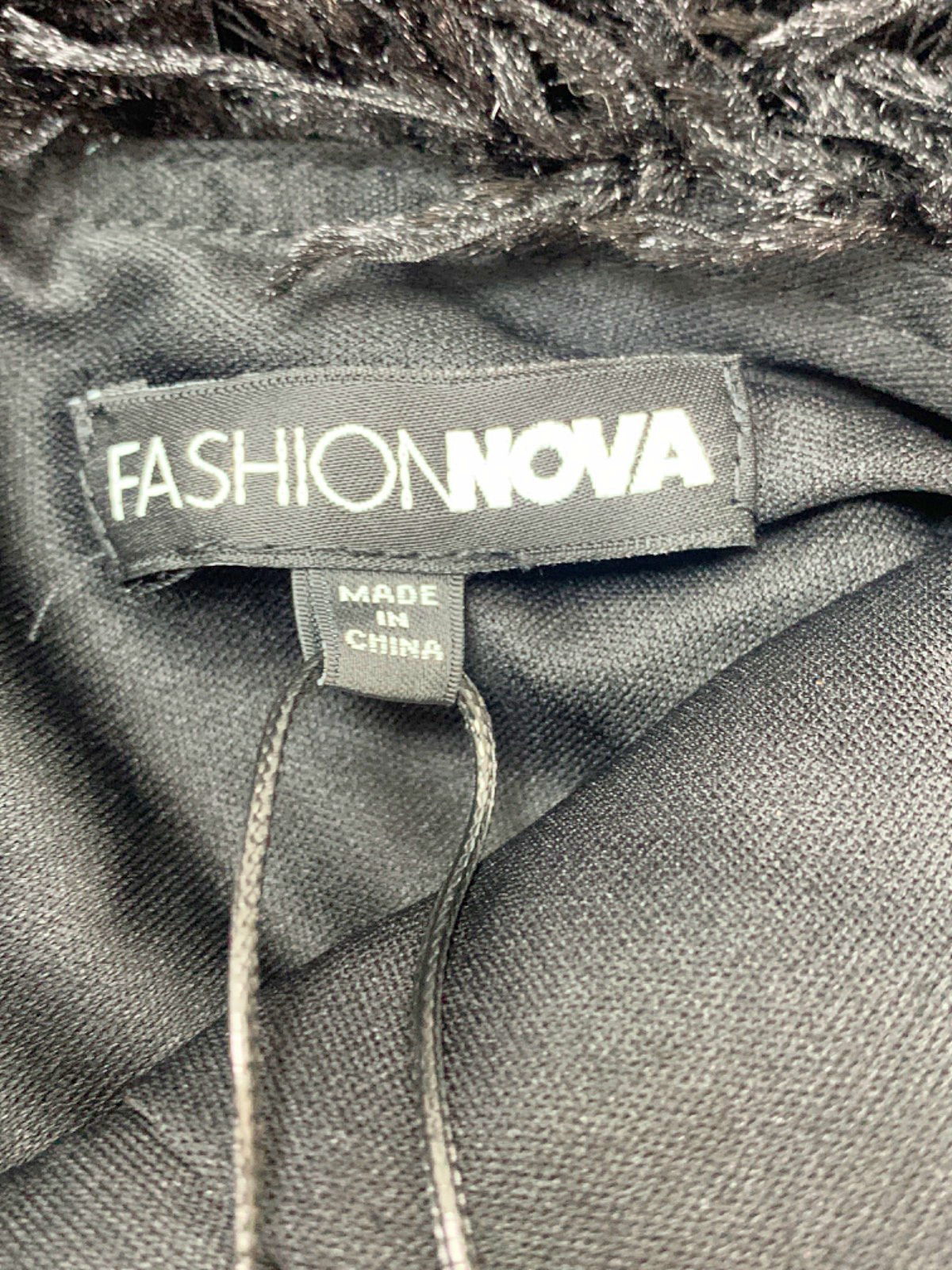 Fashion Nova Black Milani Backless Mini Dress XS